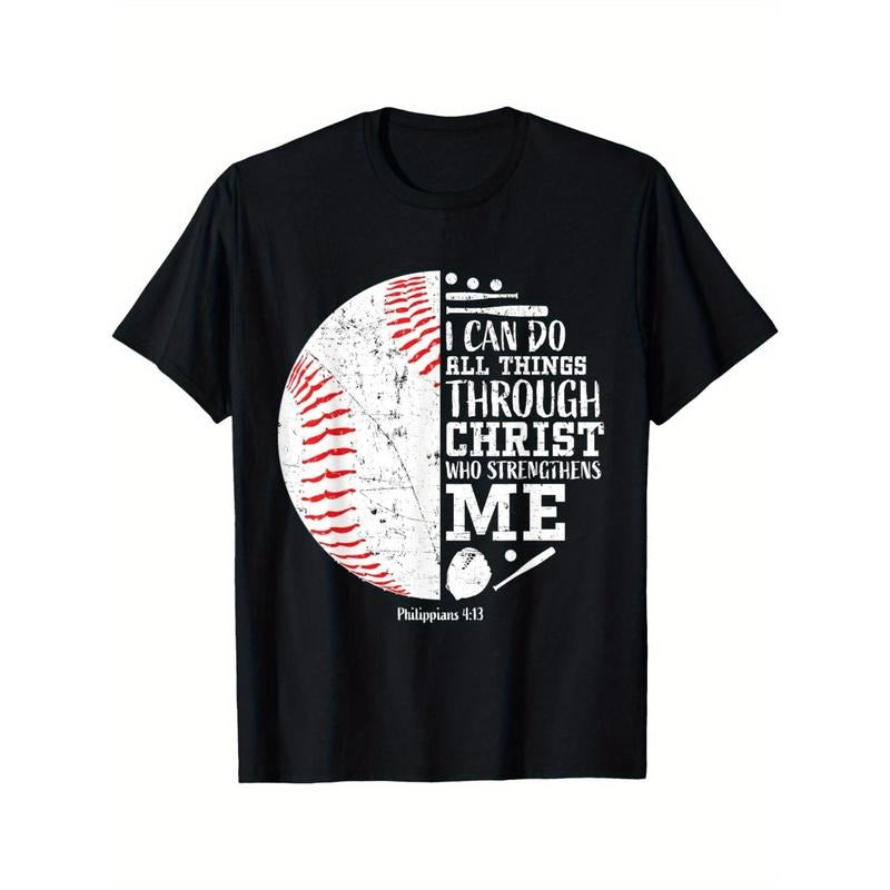 Christian baseball, I can do everything, religious poetry, gift t-shirts Made in USA Hoodie, Sweatshirt | UrbanDripWear.com