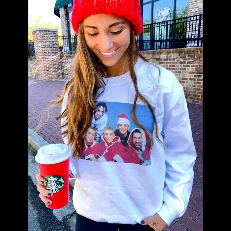 Christmas 'Happy Holidays' Festive NSYNC Sweatshirt T-Shirts, Hoodie | UrbanDripWear.com