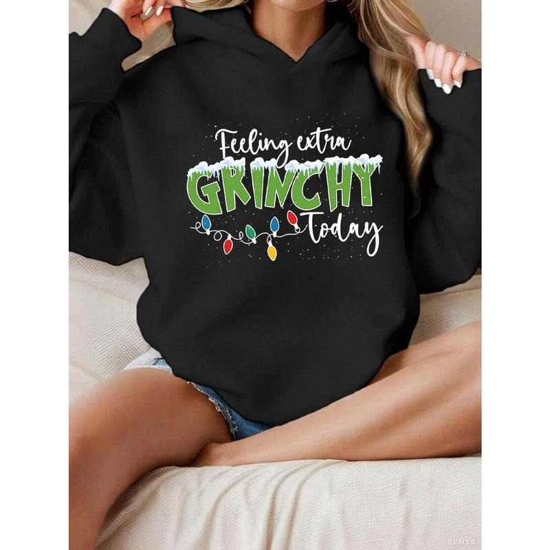 Christmas  Hooded Sweatshirt Casual Printed Pattern Loose Sweatshirt T-Shirts, Hoodie | UrbanDripWear.com