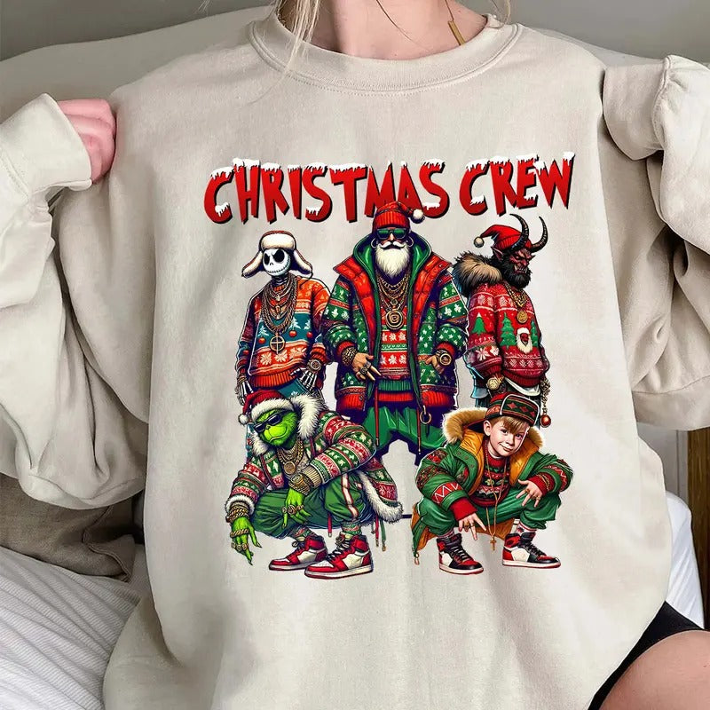 Christmas Crew Shirt, Christmas Movies Shirt, Xmas Graphic Shirt Comfort Cotton Hoodie, Sweatshirt | UrbanDripWear.com