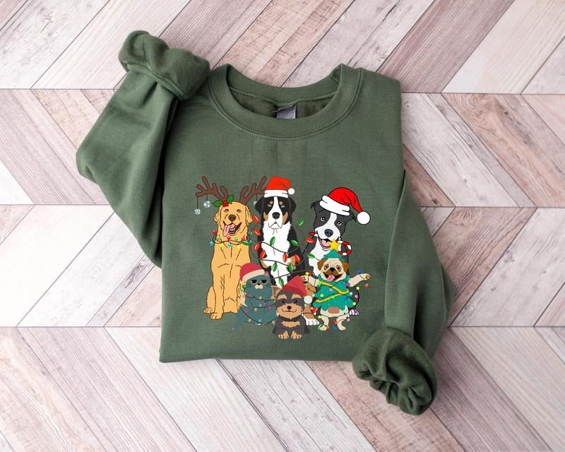 Christmas Dogs Sweatshirt, Christmas Dogs Shirt, Christmas Gifts Shirt, Merry Christmas Dogs Shirt, Funny Family Shirt,...