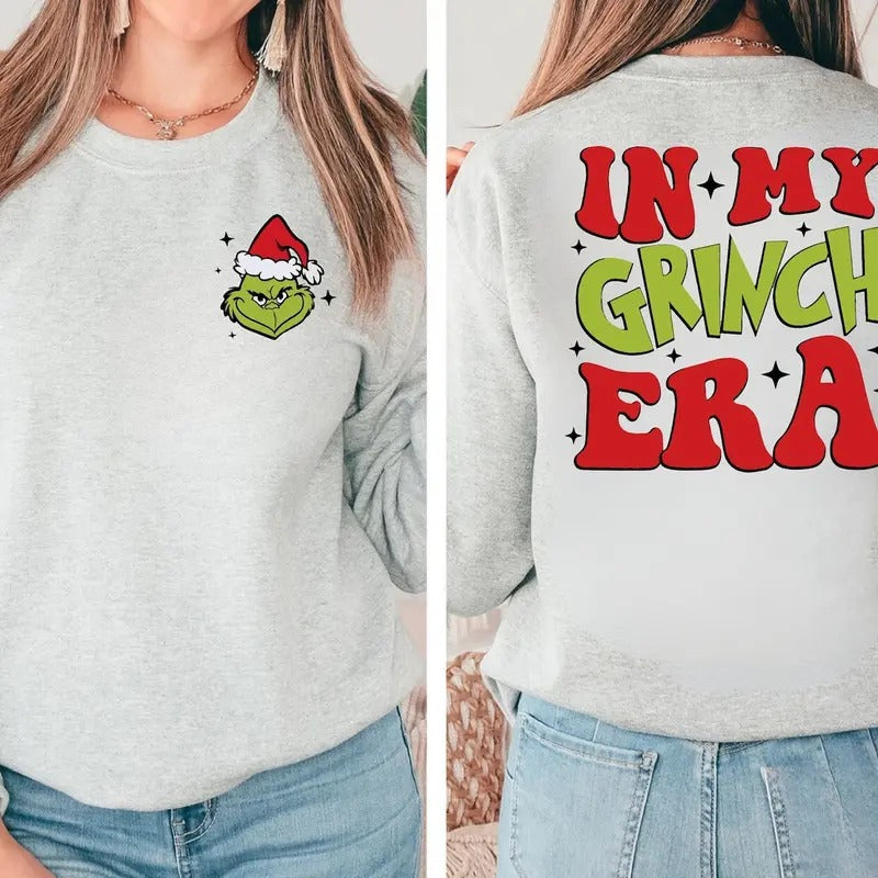 Christmas Era Sweatshirt, Merry Christmas Tee Shirt, Funny Christmas Vibe Sweater, Both Sided Hoodie | UrbanDripWear.com