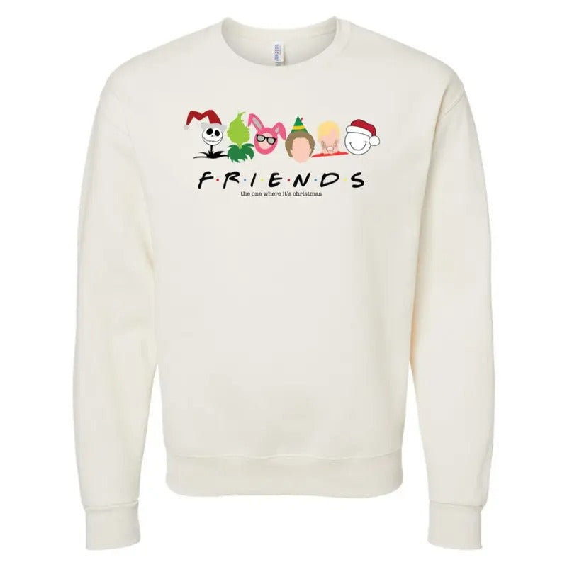 'Christmas Friends' Sweatshirt T-Shirts, Hoodie | UrbanDripWear.com