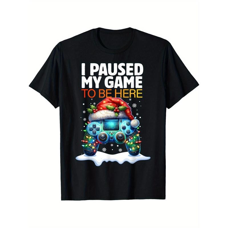 Christmas I Paused My Game To Be Here Funny Sarcastic Gamer T-Shirt made in usa Hoodie, Sweatshirt | UrbanDripWear.com