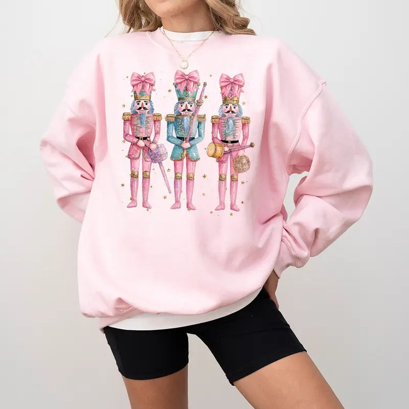 Christmas Nutcracker Sweatshirt, Nutcracker Christmas T-shirt, Merry Christmas sweatshirt, Cute Nutcracker Holiday Top...
