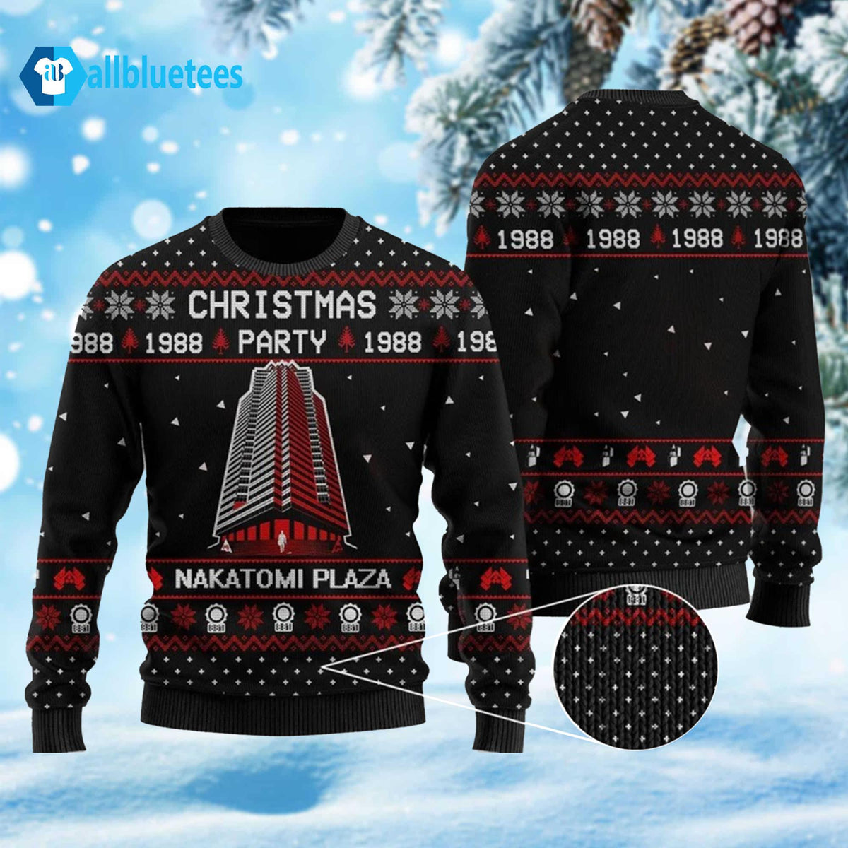 Christmas Party Nakatomi Plaza Ugly Christmas Sweater