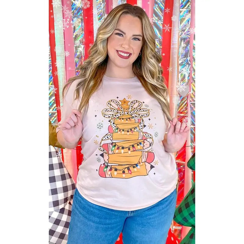 Christmas Pencil Teacher Graphic T-Shirt Hoodie, Sweatshirt | UrbanDripWear.com