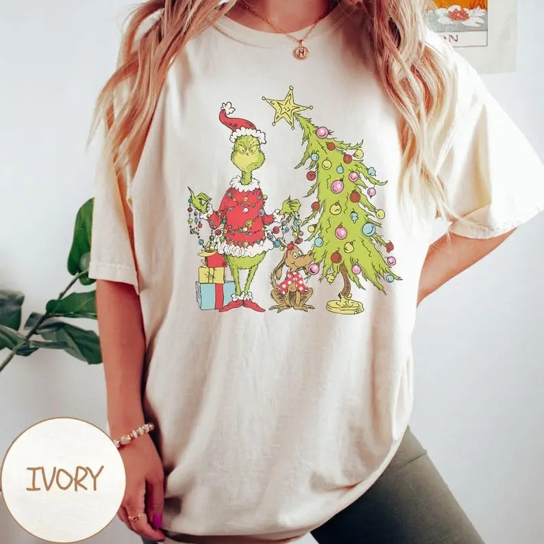 Christmas Tree Shirt, Trendy Christmas Tree Sweatshirt Hoodie | UrbanDripWear.com
