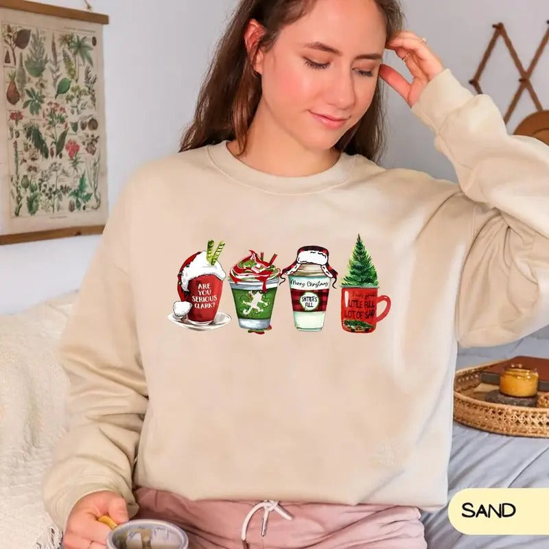 Christmas Vacation Movies Sweatshirt, Hoodie, Christmas Vacation Quotes,  Holiday Sweaters Fit Womenswear T-Shirts