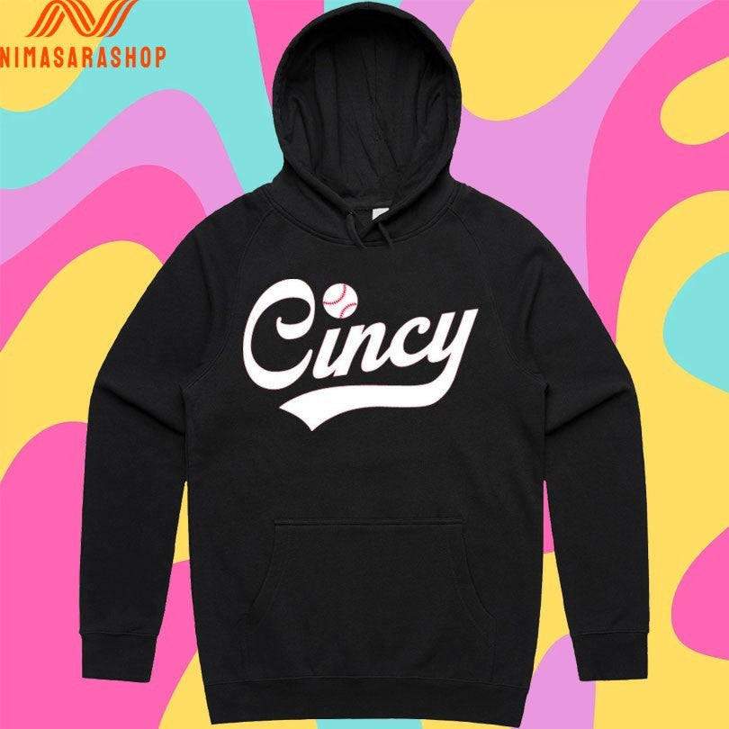 Cincy Baseball Script Shirts