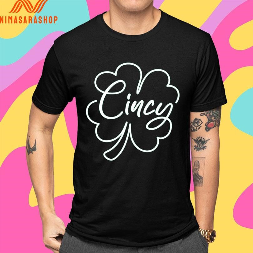 Cincy Clover Outline Shirts