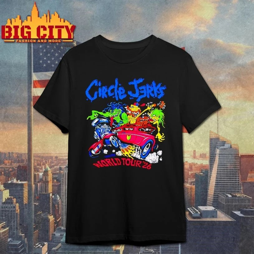 Circle Jerks Pizz Hot Rod 2026 World Tour T-shirt