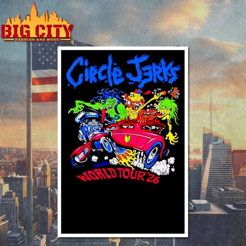 Circle Jerks Pizz Hot Rod 2026 World Tour T-shirt