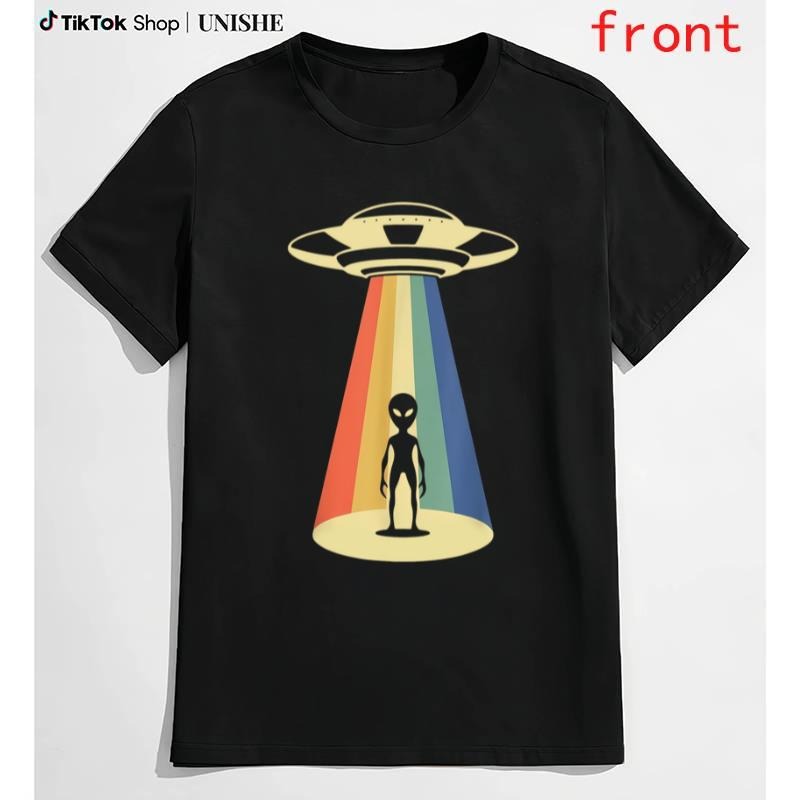 Classic 100% Cotton UFO Abduction Alien Lover Vintage T-Shirt Hoodie, Sweatshirt | UrbanDripWear.com