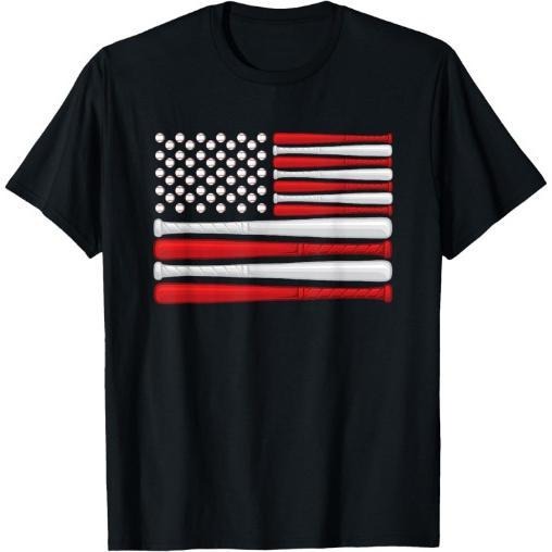 Classic American Baseball Flag - Vintage Baseball Flag T-Shirt Made in USA Hoodie, Sweatshirt | UrbanDripWear.com