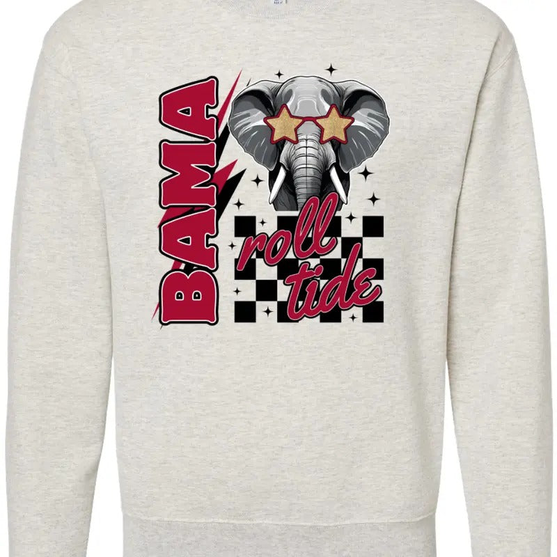 Classic Bama Unisex NuBlend Crew Sweatshirt AL Gameday 2024 T-Shirts, Hoodie | UrbanDripWear.com