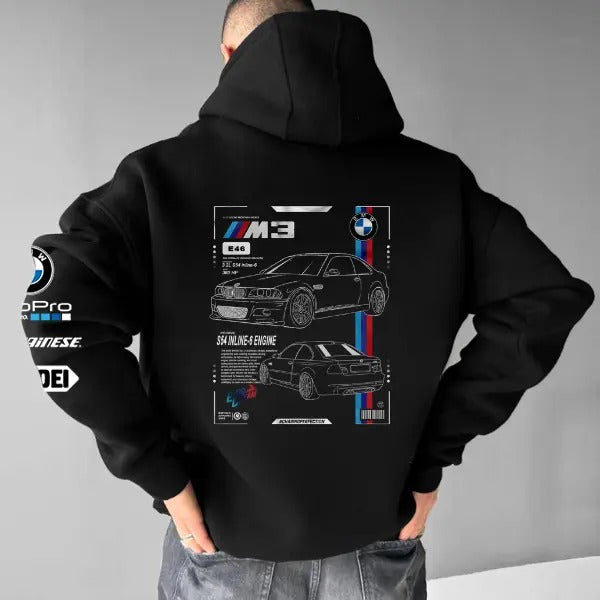 Classic Bimmer M3 E46 Hoodie, Unisex, Menswear, Street Racing men Shirt, Car Hoodie, Boyfriend Gift Sweatshirt