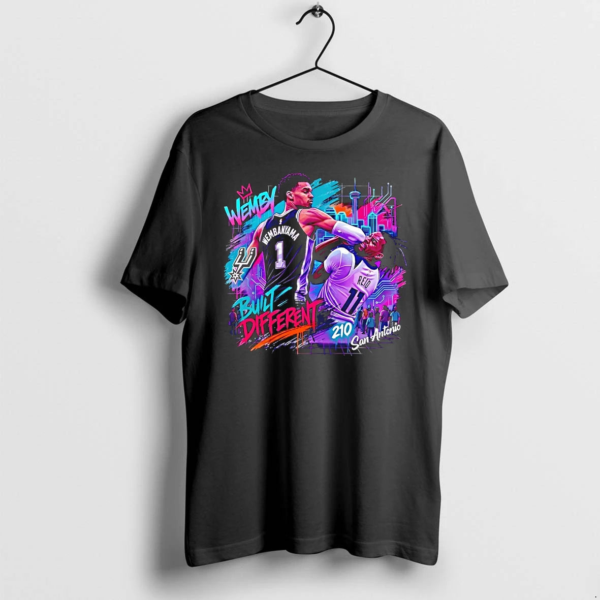 Classic Build Different Victor Wembanyama Elbow Naz Reid San Antonio Spurs Basketball 2026 Shirts Sweater