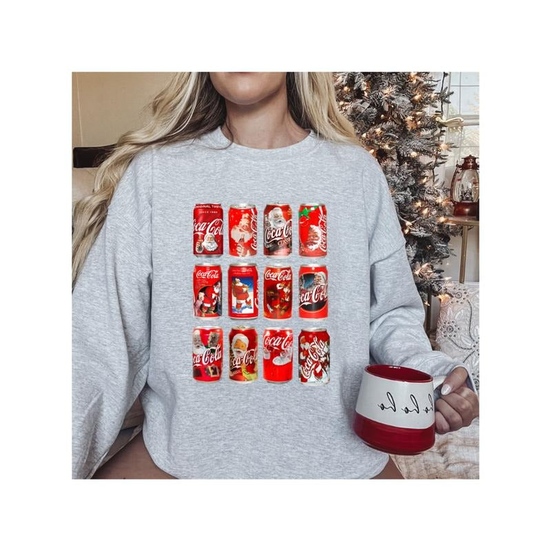 Classic Christmas Santa Coke Can Sweatshirt T-Shirts, Hoodie | UrbanDripWear.com
