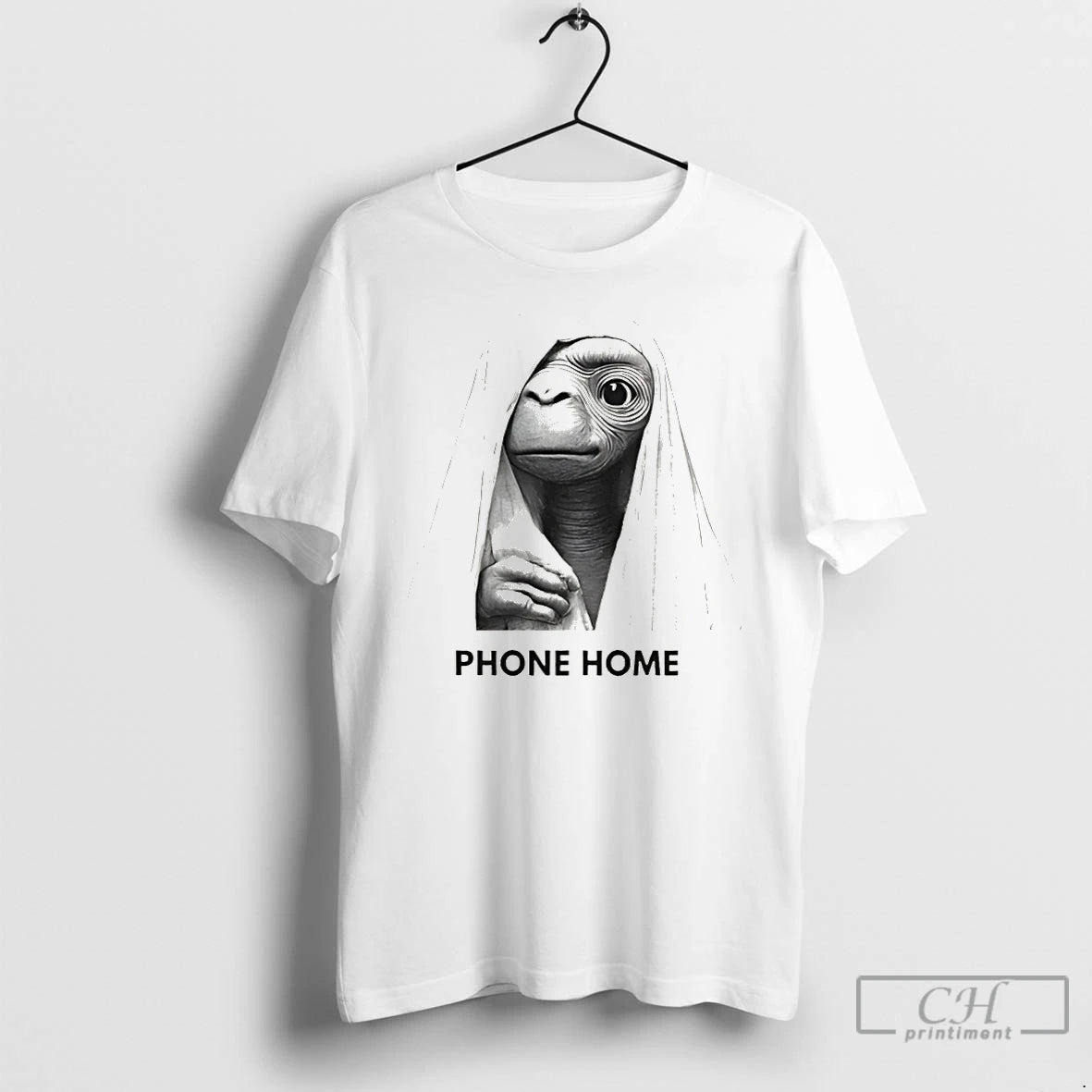Classic E T Phone Home Retro 80s Movie Sci Fi Alien Graphic T Shirts Sweater