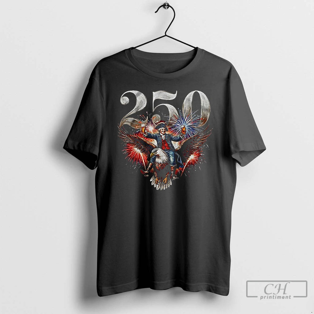 Classic George Washington Bald Eagle 250th Anniversary Independence Day