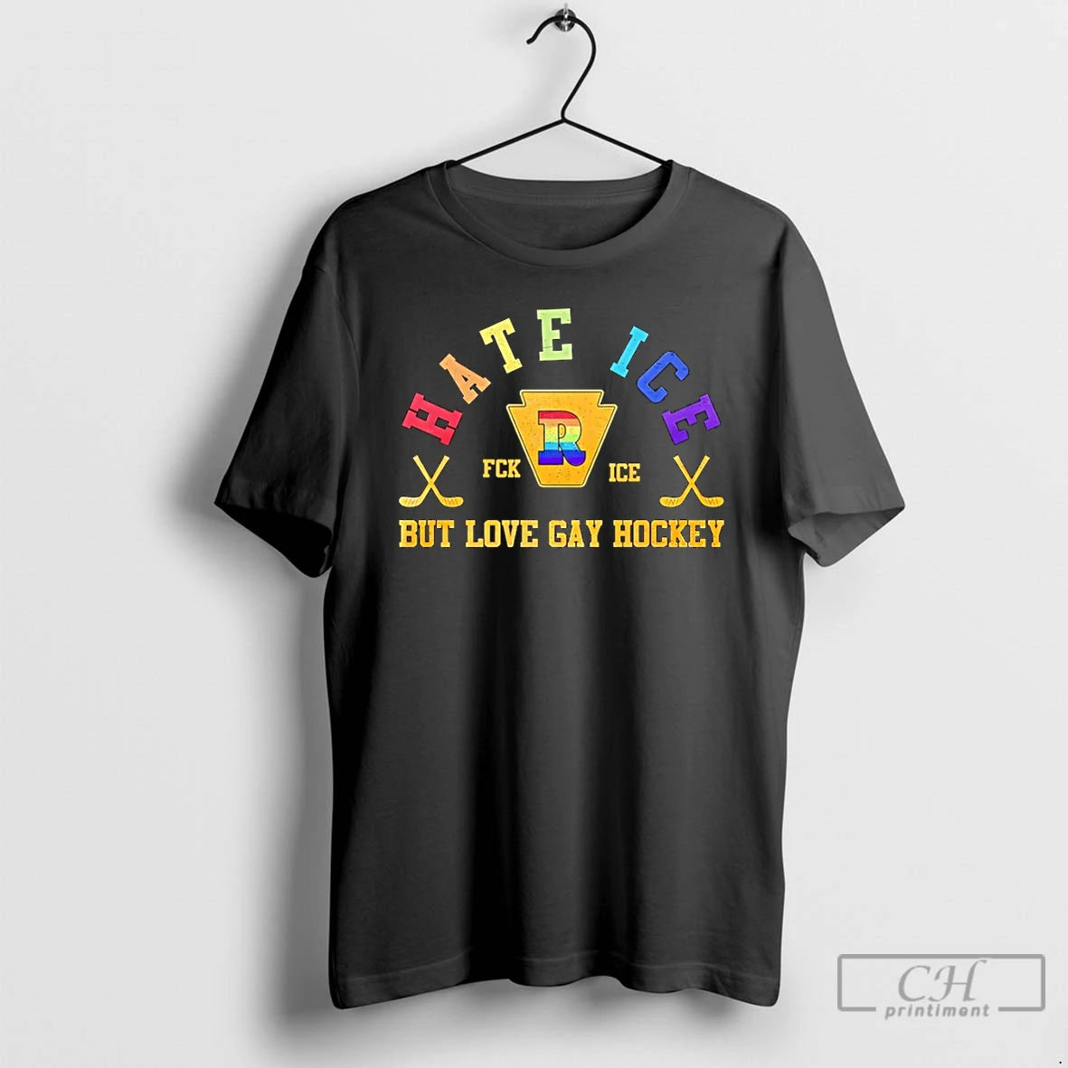 Classic Hate Ice But Love Gay Hockey Lgbt 2026