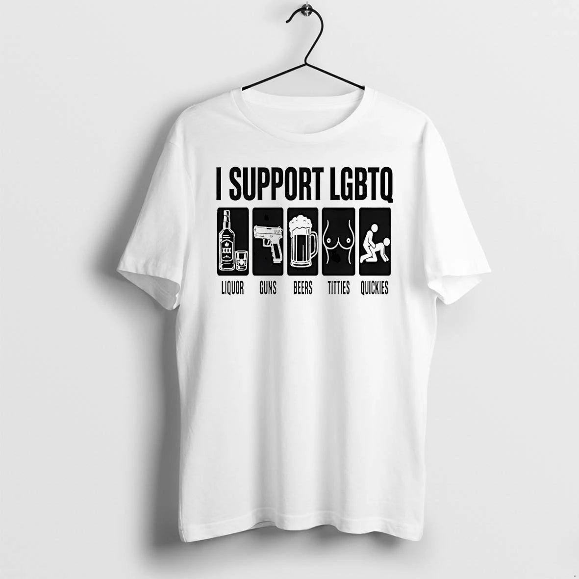 Classic I Support Lgbtq Liquor Guns Beers Tittles Quickies Pride Month 2026 Shirts Sweater