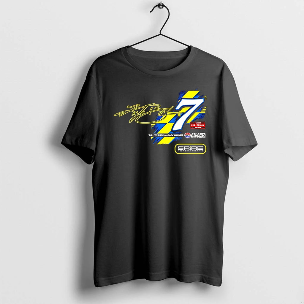 Classic Kyle Busch 7 Spire Motorsports Back To Back Winner Signature Shirts Sweater