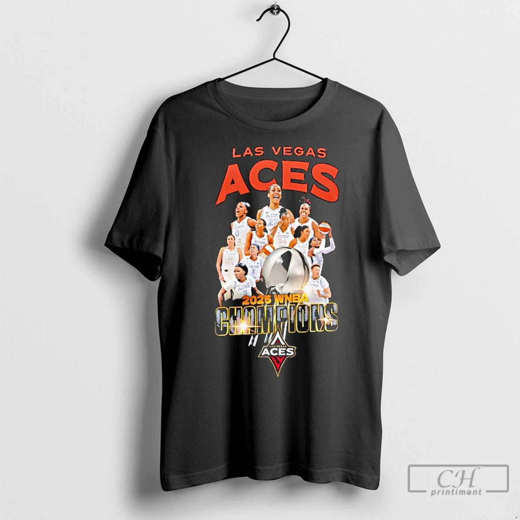 Classic Las Vegas Aces Team Victory 2025 Wnba Champions
