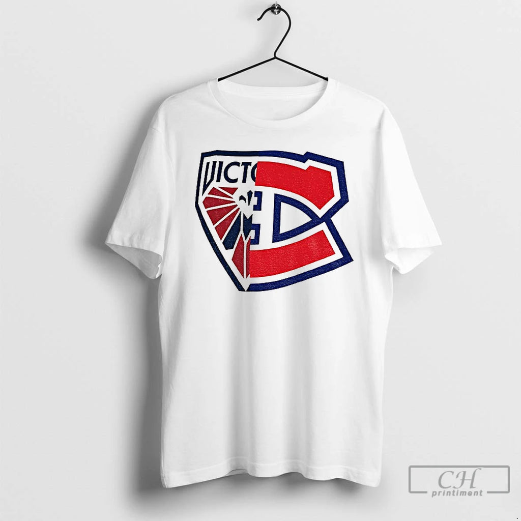 Classic Montreal Victoire X Montreal Canadiens Nhl Hockey Mashup Logo