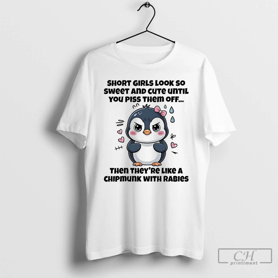 Classic Penguin Short Girls Look So Sweet And Cute Until You Piss Them Off