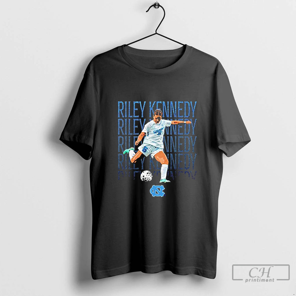 Classic Riley Kennedy North Carolina Tar Heels Womens Soccer Player Name Repeat Blackshirt T Shirts
