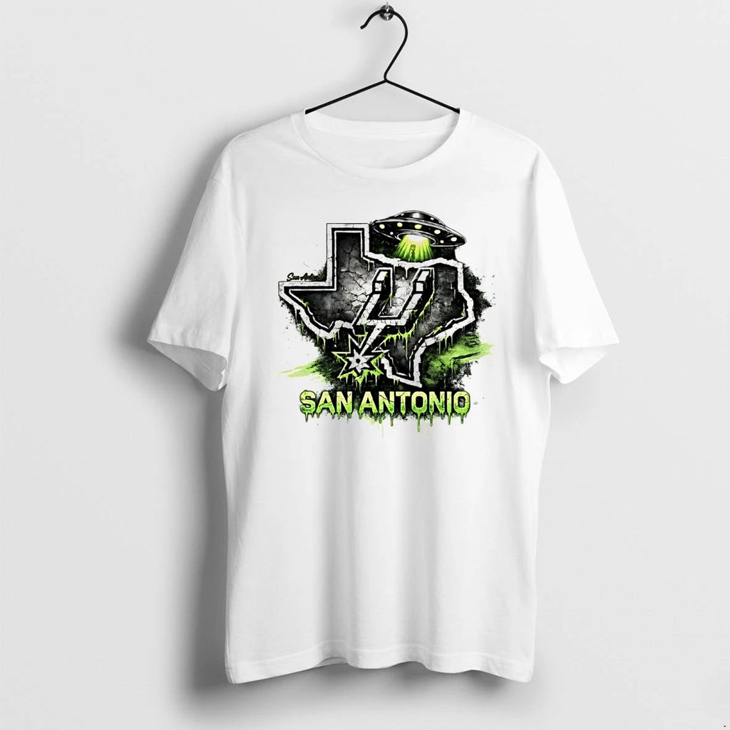Classic San Antonio Spurs Alien Ufo Texas Map Basketball 2026 Shirts Sweater