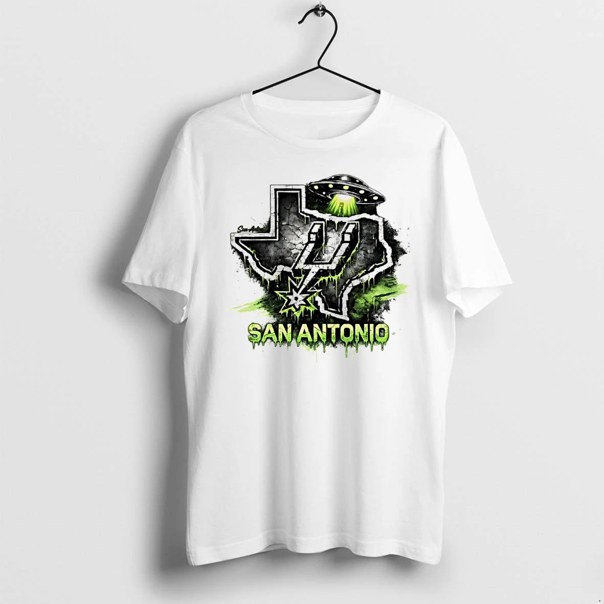 Classic San Antonio Spurs Alien Ufo Texas Map Basketball 2026 Shirts Sweater