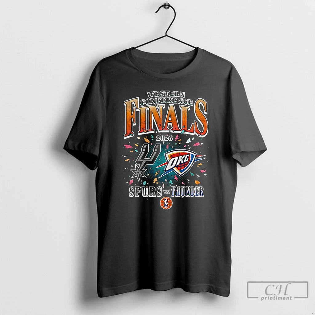 Classic San Antonio Spurs Vs Oklahoma City Thunder Western Conference Finals 2026 T Shirts Sweater