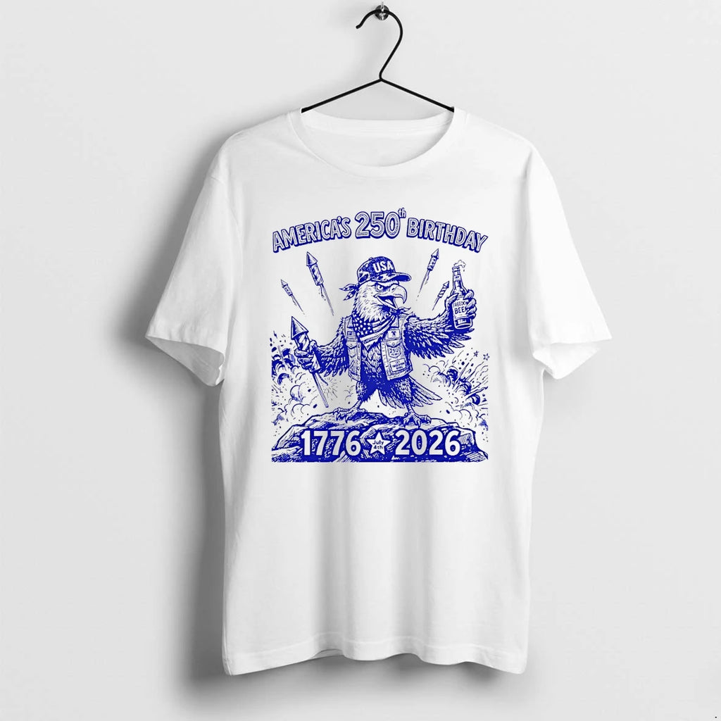 Classic Semiquincentennial Cool Eagle Graphic Americas 250th Birthday 1776 2026 Shirts Sweater