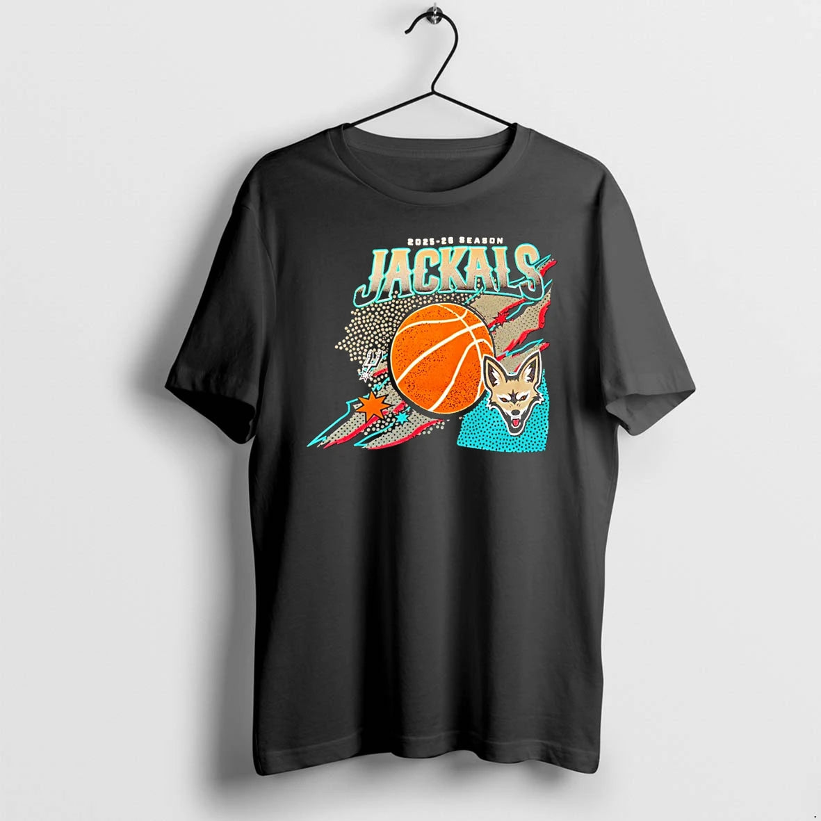 Classic Spurs Jackals 2025 26 Season Basketball Nba Graphic Shirts Sweater