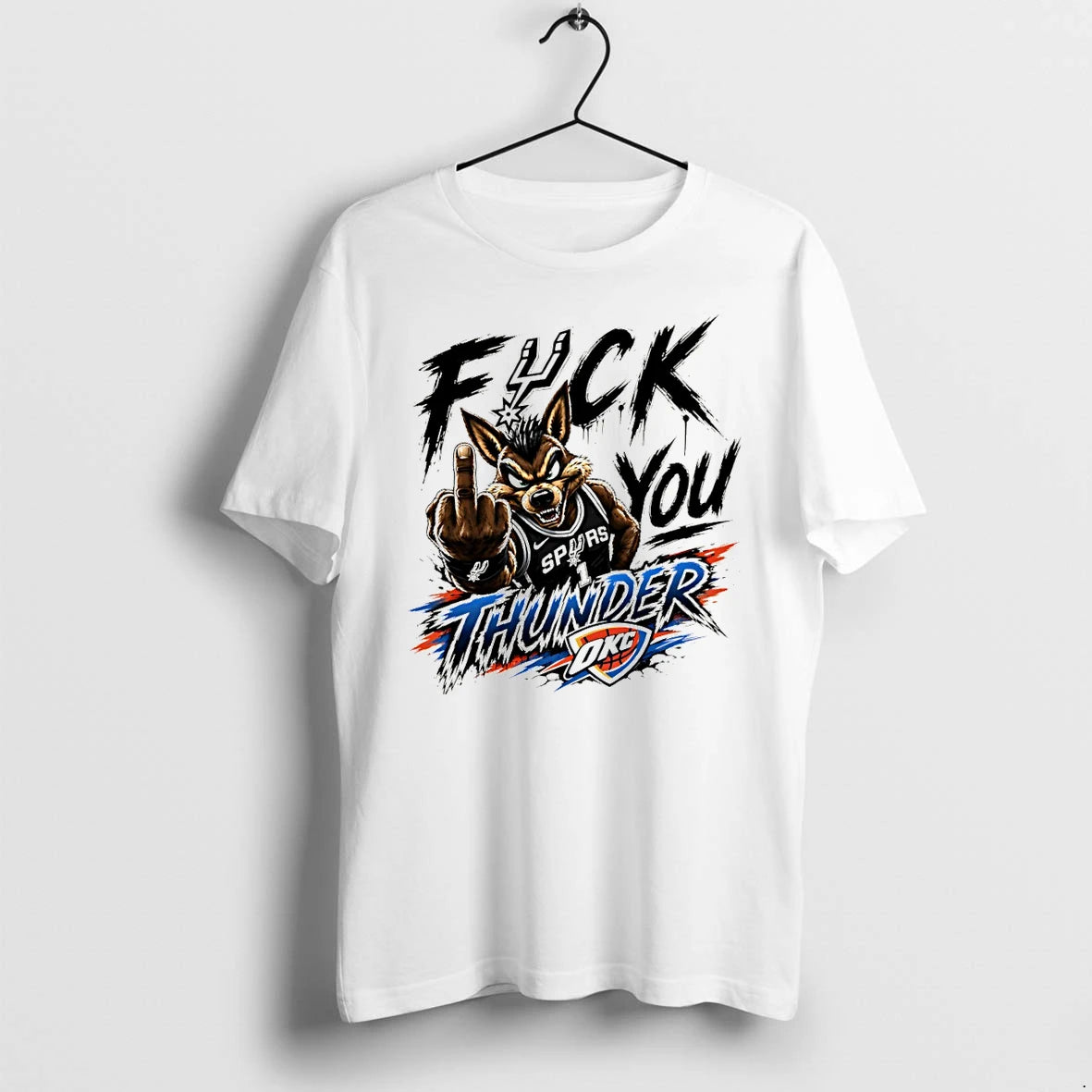 Classic Spurs Vs Thunder Fuck You Thunder Shirts Sweater