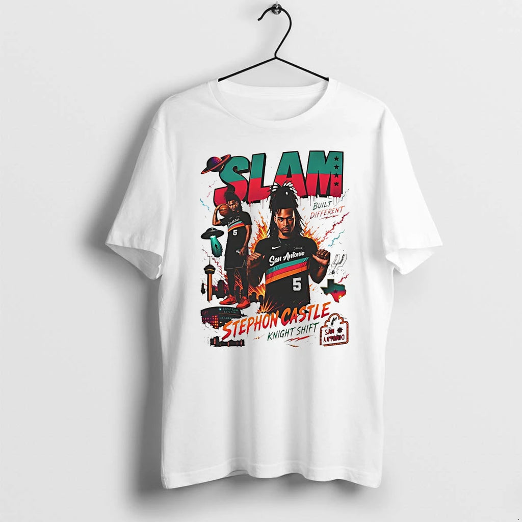 Classic Stephon Castle Knight Shift San Antonio Spurs Basketball Slam Built Different Shirts Sweater