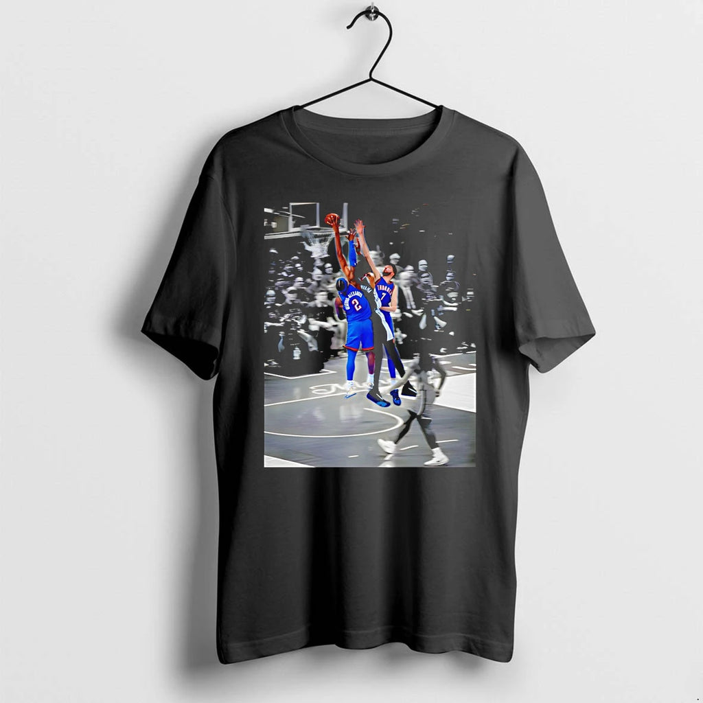 Classic Victor Wembanyama Dunk On Shai Gilgeous Alexander Graphic Basketball Photo Shirts Sweater