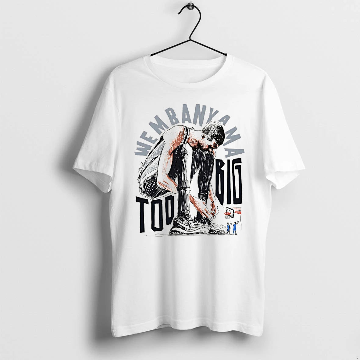 Classic Victor Wembanyama San Antonio Spurs Basketball Too Big Art Cartoon Shirts Sweater