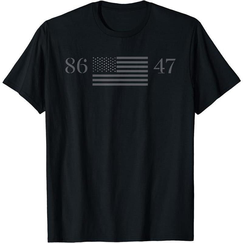 Classic Vintage 80s Style 86 47 Anti Trump 8647 T-Shirt | Unisex Cotton Tee T-shirt Hoodie, Sweatshirt | UrbanDripWear.com