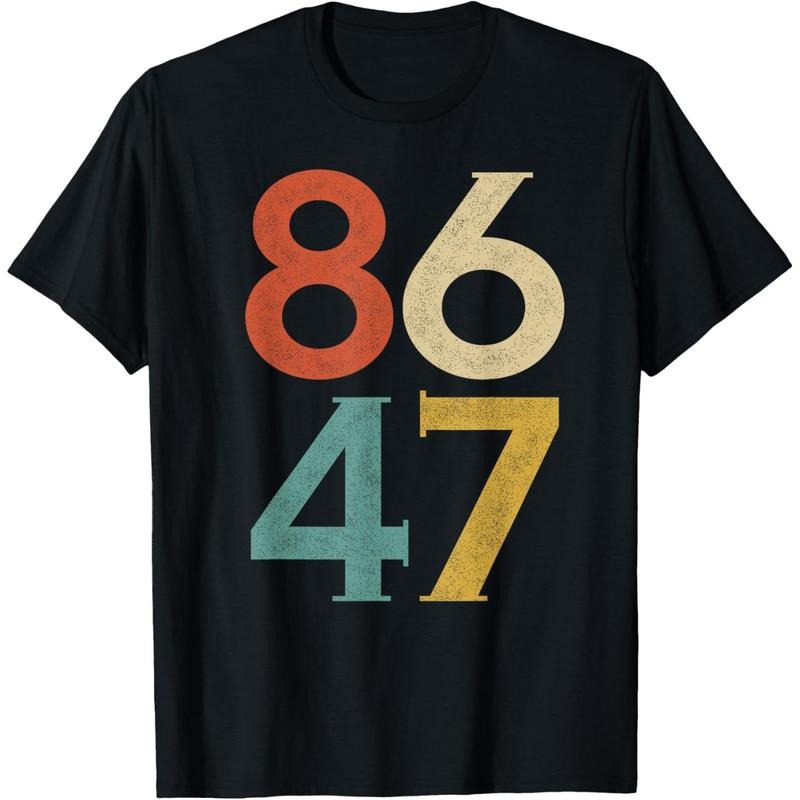 Classic Vintage 80s Style 86 47 Anti Trump T-Shirt Hoodie, Sweatshirt | UrbanDripWear.com