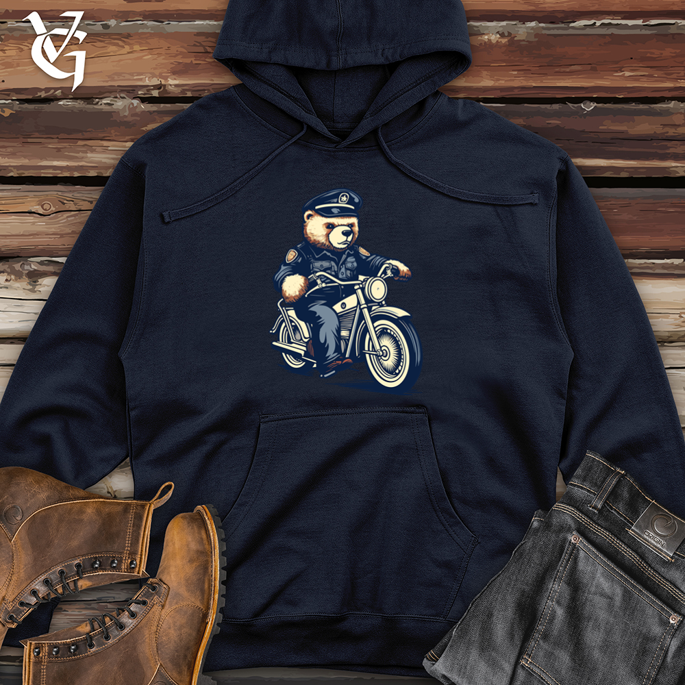 Bear Police Patrol Midweight Hooded Sweatshirt