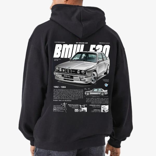 Classsic Bimmer E30 men Hoodies, Unisex, Menswear, Street Racing Shirt, Car Hoodie, Boyfriend Gift Sweatshirt