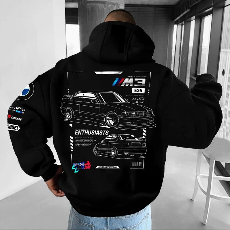 Classsic Bimmer M3 E36 Hoodie, Unisex, Menswear, Street Racing Shirt, Car Hoodie, Boyfriend Giftstyle{n002}2 Sweatshirt