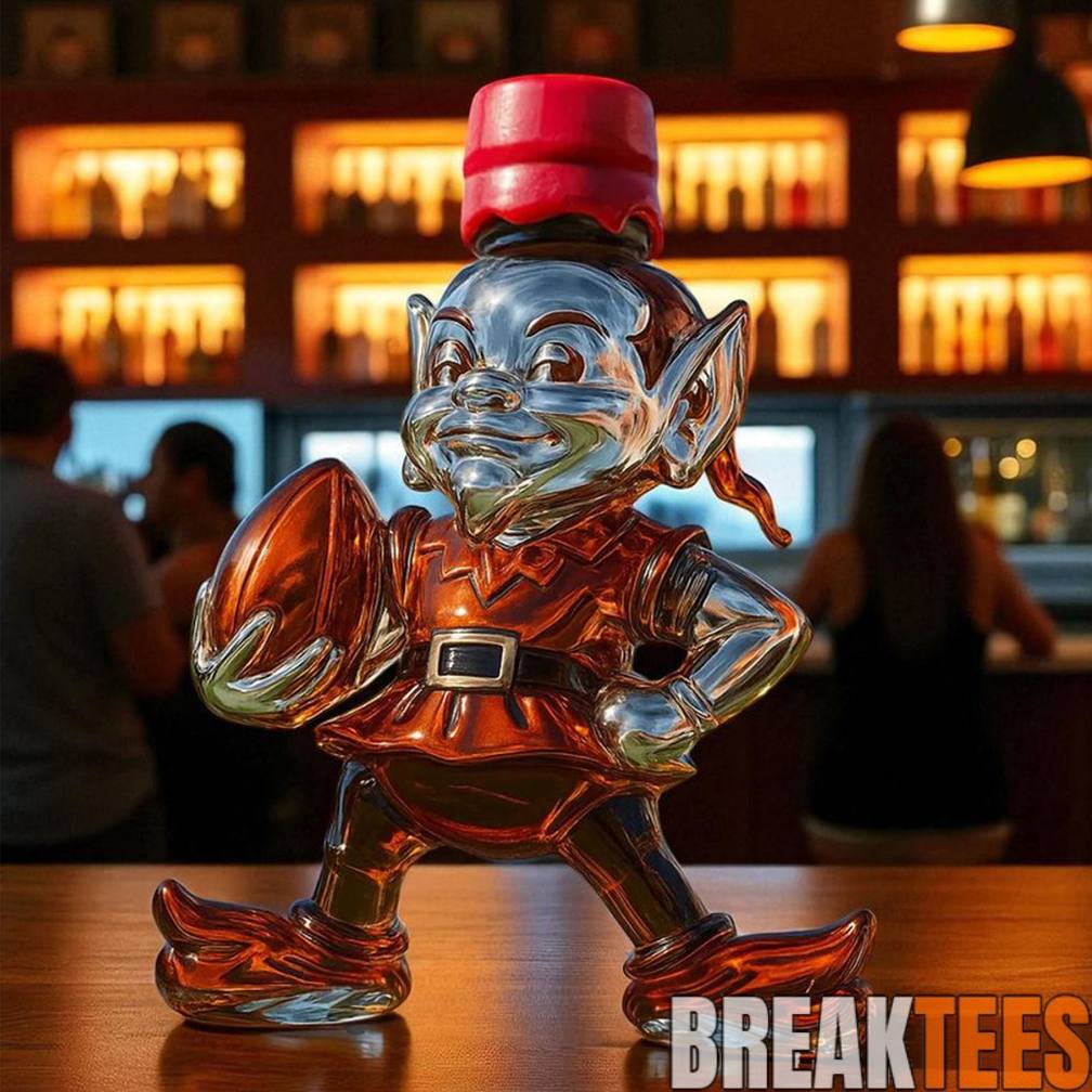 Cleveland Browns Brownie The Elf Special Edition Whiskey Bottle