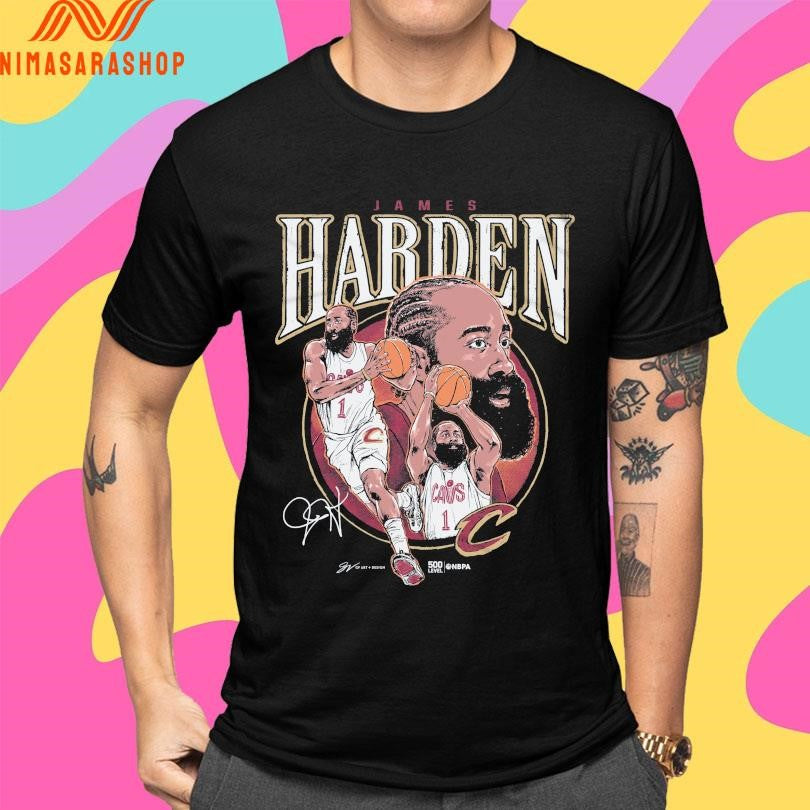 Cleveland Cavaliers James Harden Circle Player Signature 2026 Shirts