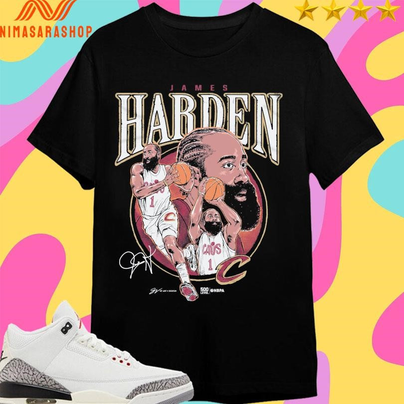Cleveland Cavaliers James Harden Circle Player Signature 2026 Shirts