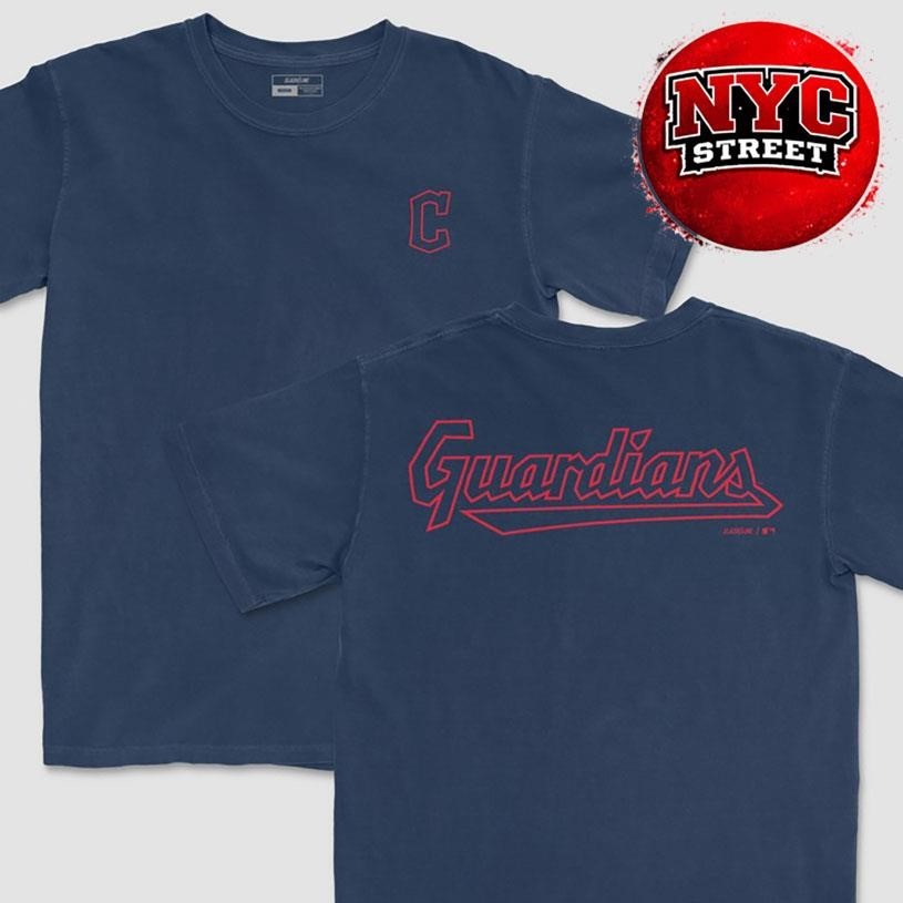 Cleveland Guardians MLB Outline Two Sided Shirt